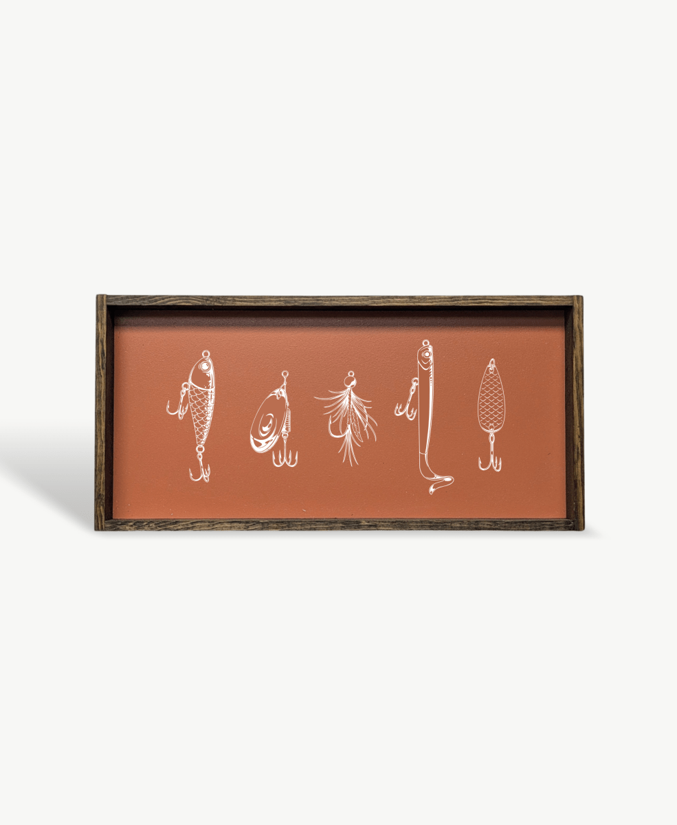 Fishing Lures Wood Sign - WilliamRaeDesigns