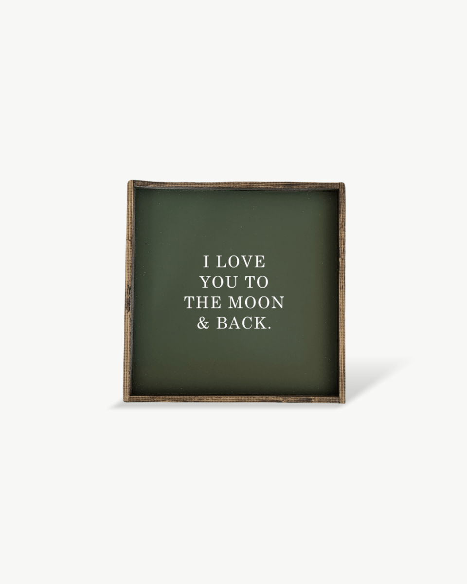 I Love You to the Moon & Back Wood Sign – Nursery Wall Art - WilliamRaeDesigns