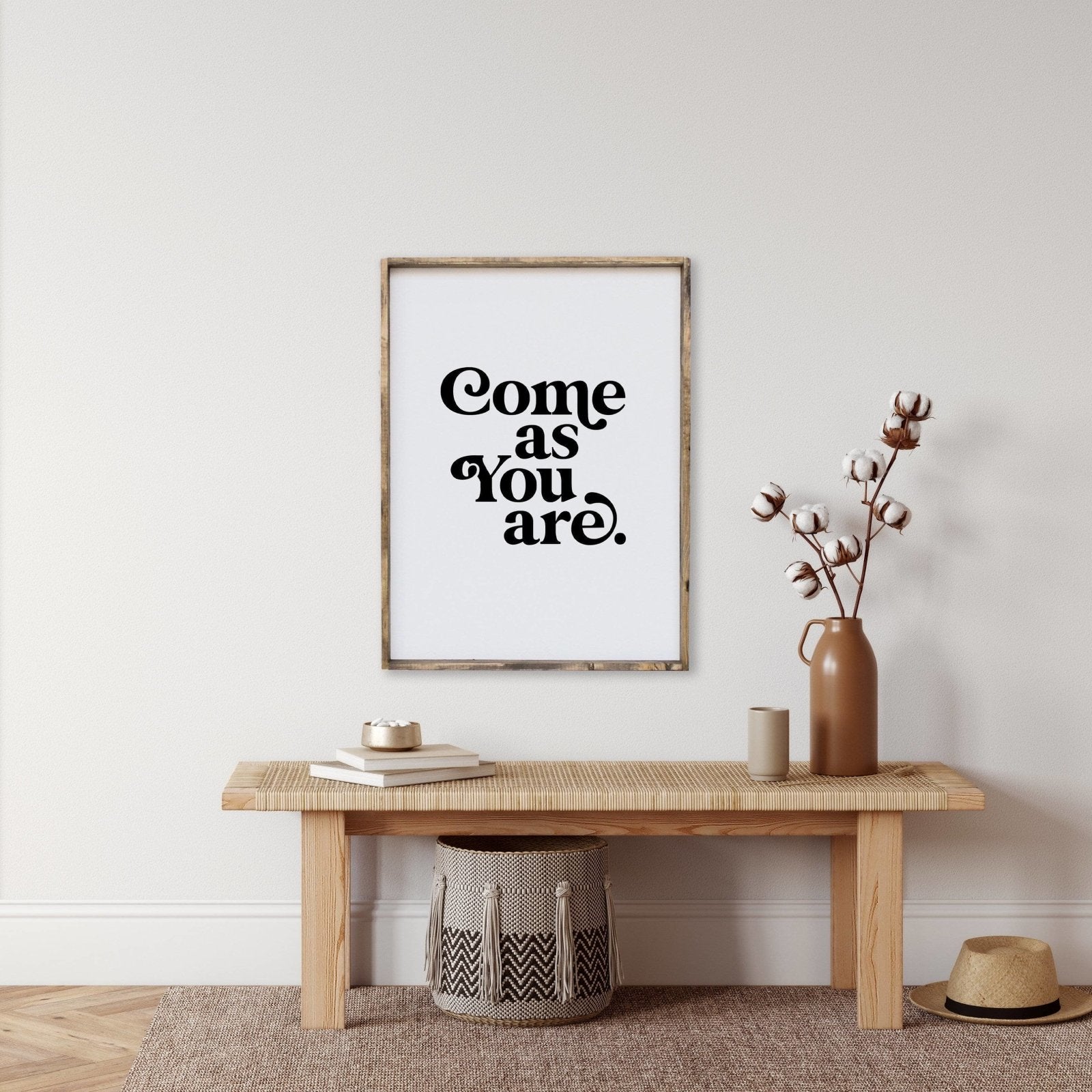 WilliamRaeDesigns Dark Walnut / 18"x24" Come As You Are | Wood Sign
