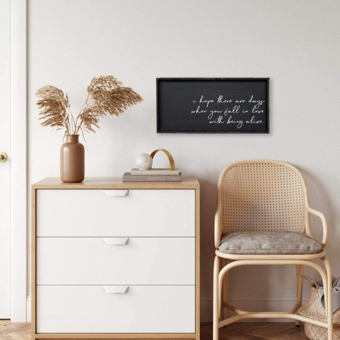 Williamrae Designs Wood Signs Fall In Love With Being Alive | Wood Sign