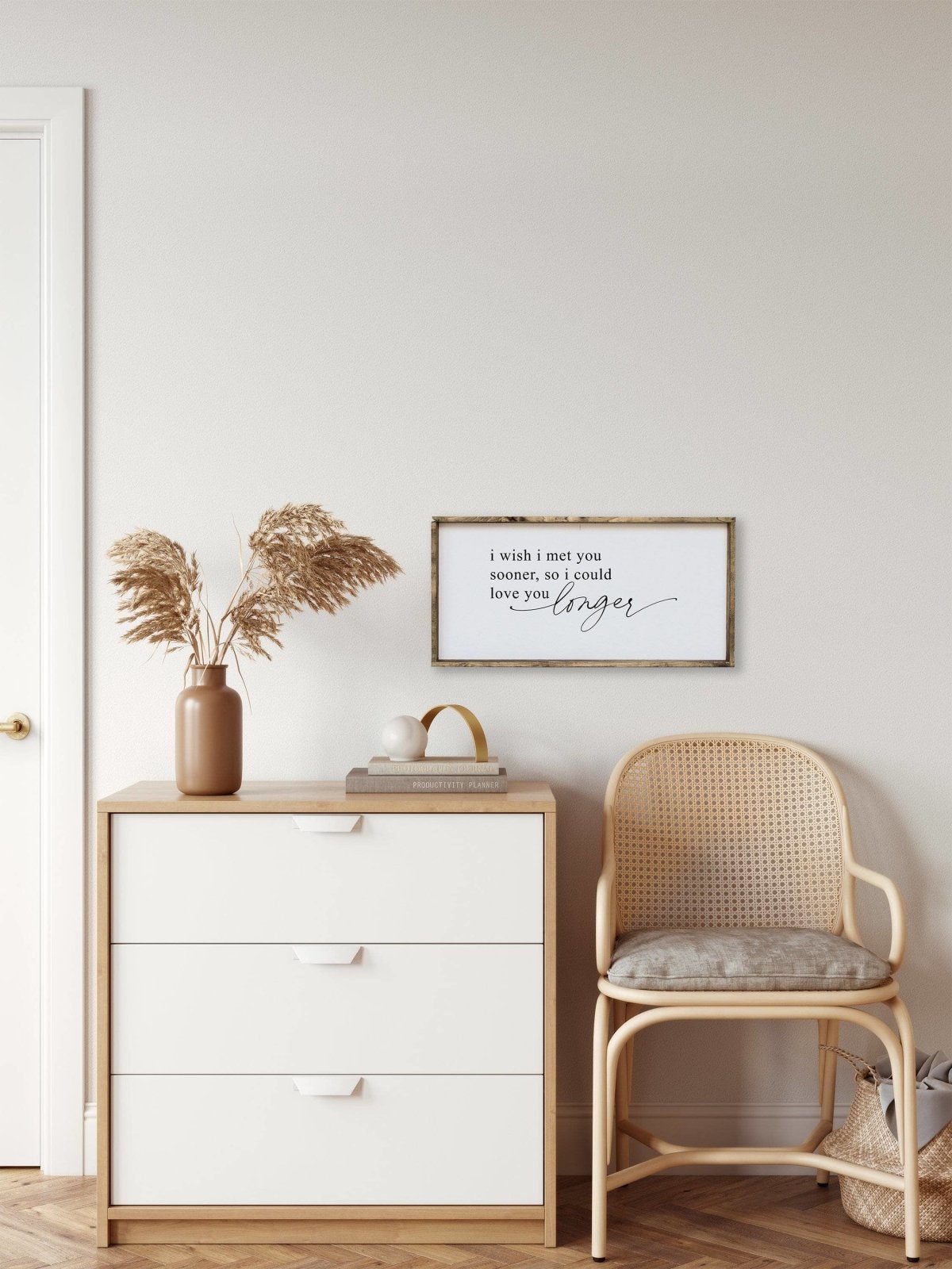 WilliamRaeDesigns I Wish I Met You Sooner, So I Could Love You Longer | Wood Sign