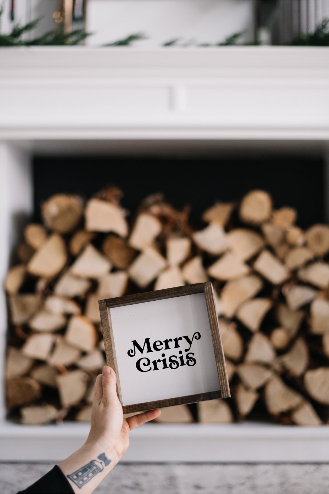 Merry Crisis Mini Wood Sign - WilliamRaeDesigns
