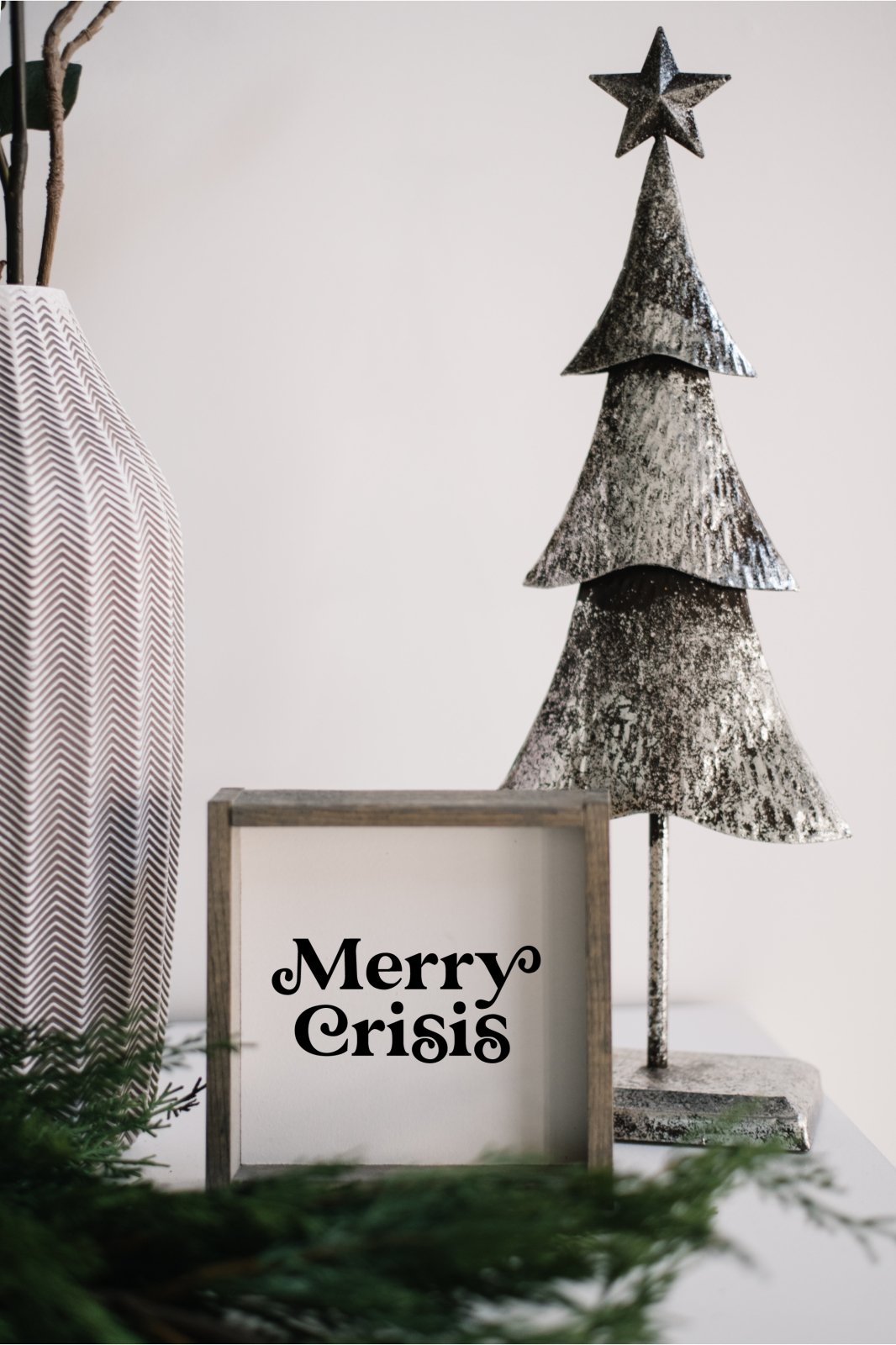 Merry Crisis Mini Wood Sign - WilliamRaeDesigns