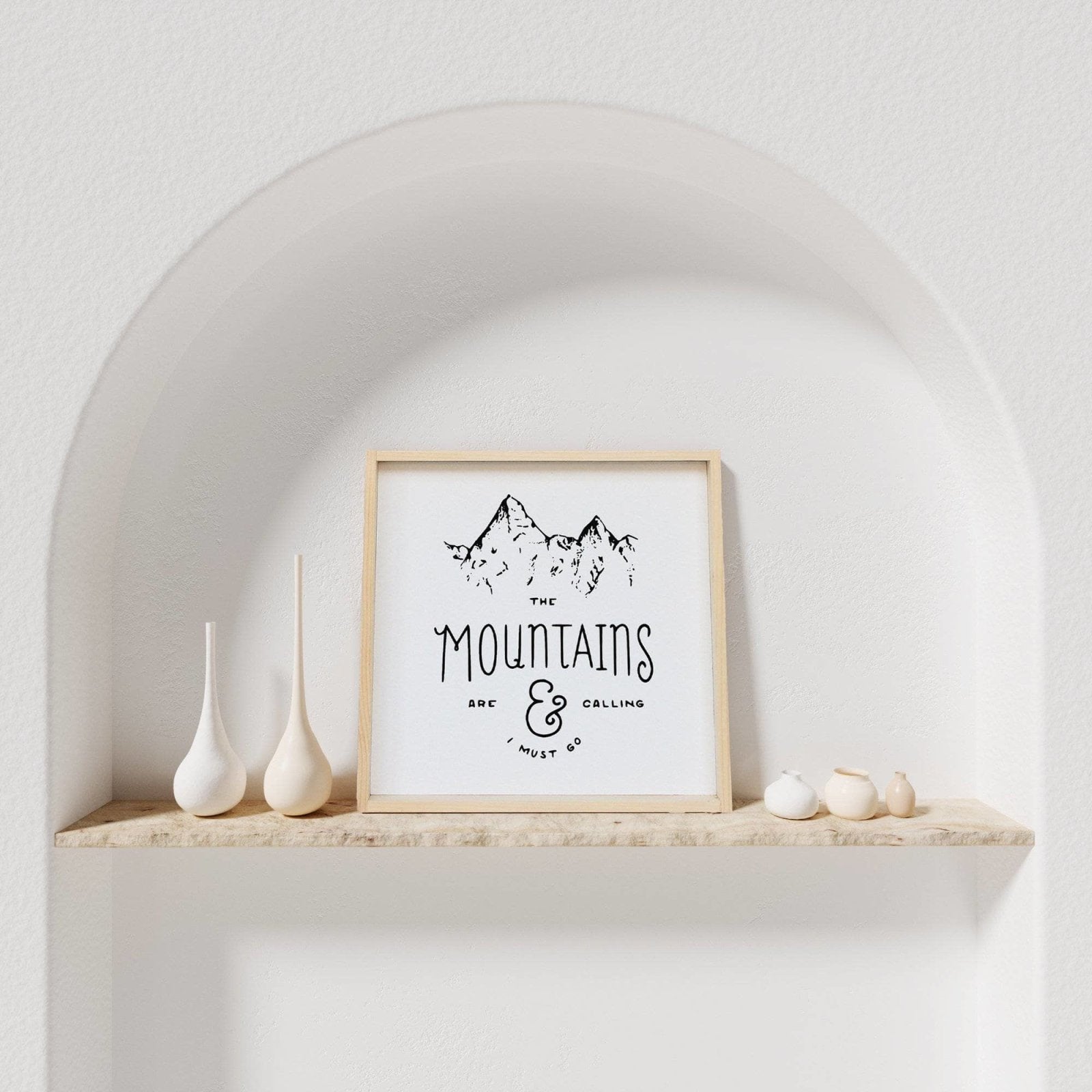 The Mountains Are Calling | Wood Sign - WilliamRaeDesigns