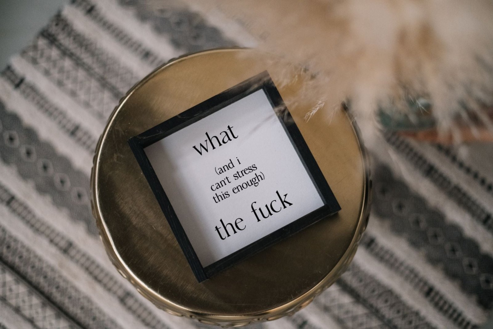 What (and I cannot stress this enough) the Fuck? | Wood Sign - WilliamRaeDesigns
