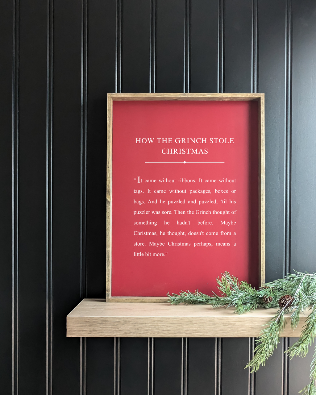 How the Grinch Stole Christmas Framed Print