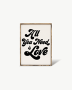 All you Need is Love Wood Sign - WilliamRaeDesigns