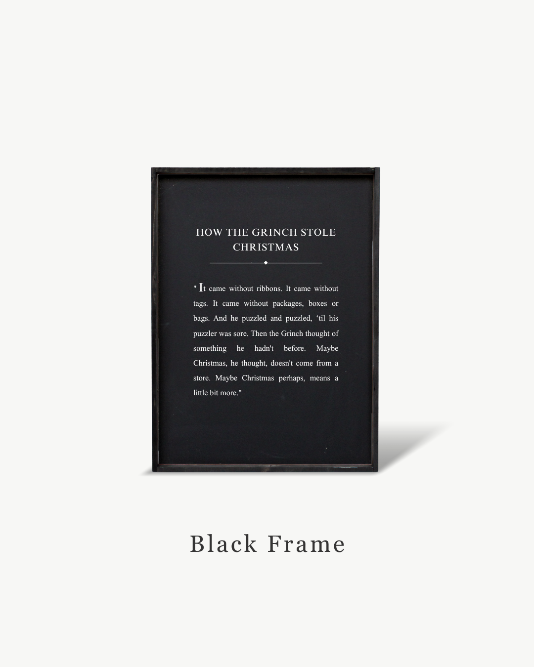 How the Grinch Stole Christmas Framed Print