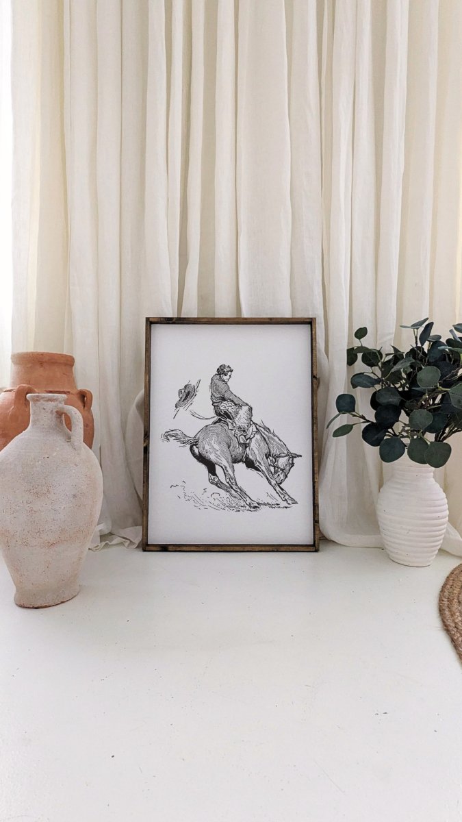 Bucking Bronco Sign - WilliamRaeDesigns