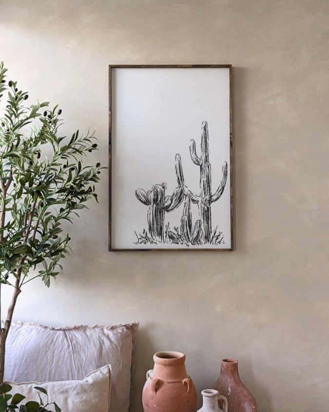 Cactus Wood Sign - WilliamRaeDesigns