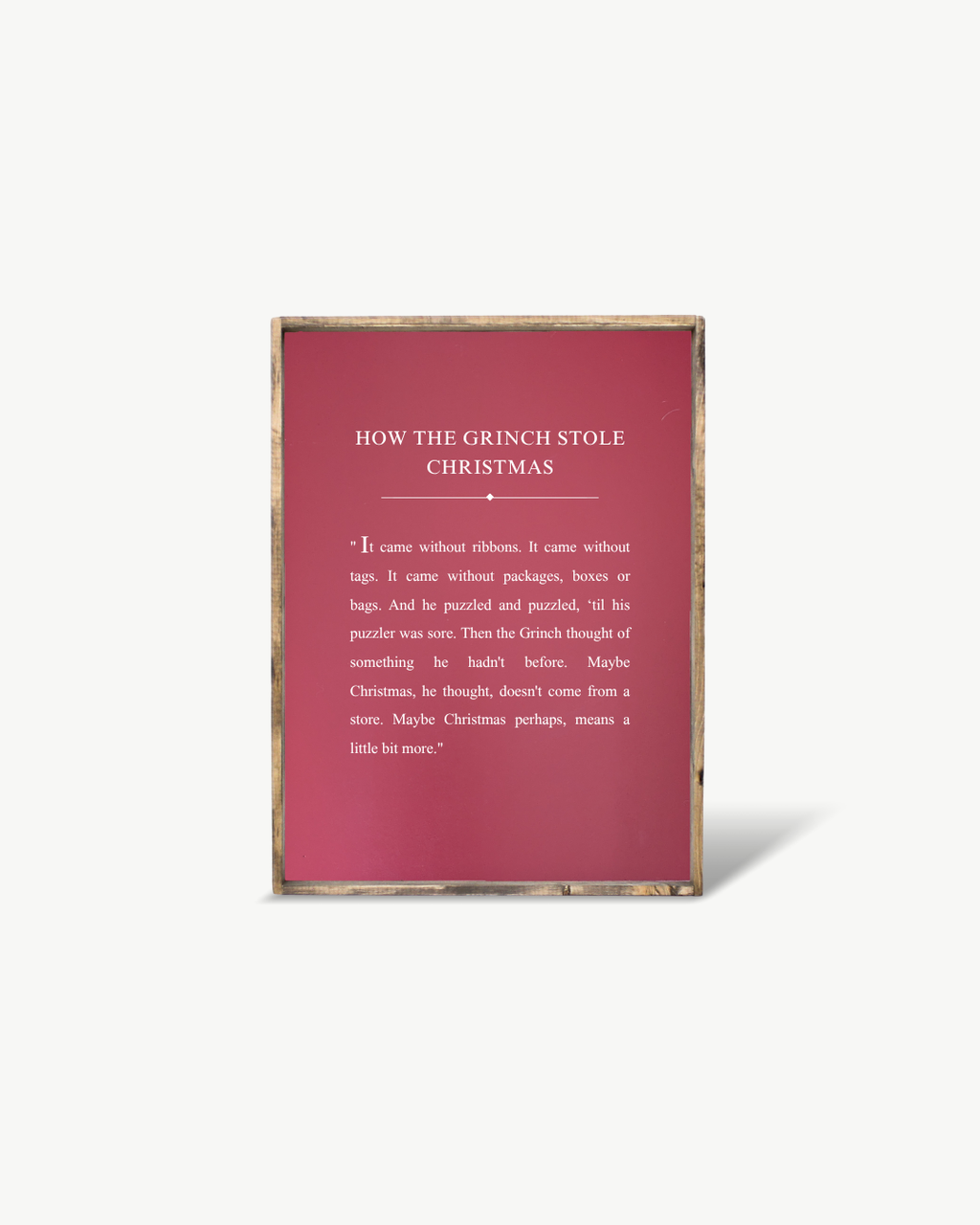 How the Grinch Stole Christmas Framed Print