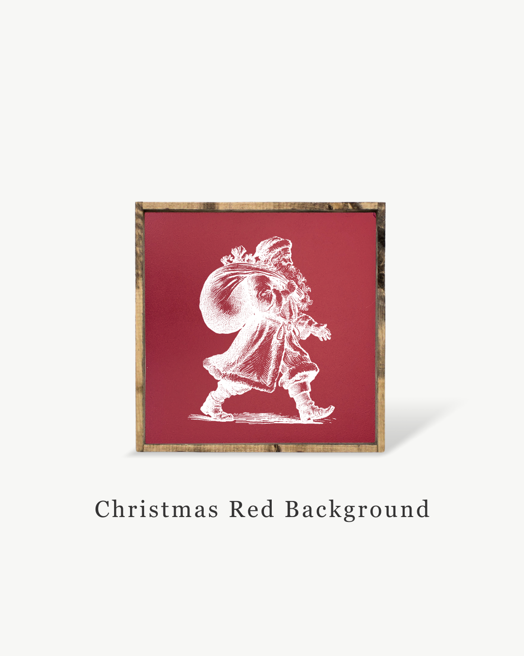 Vintage Santa - Framed Christmas Print