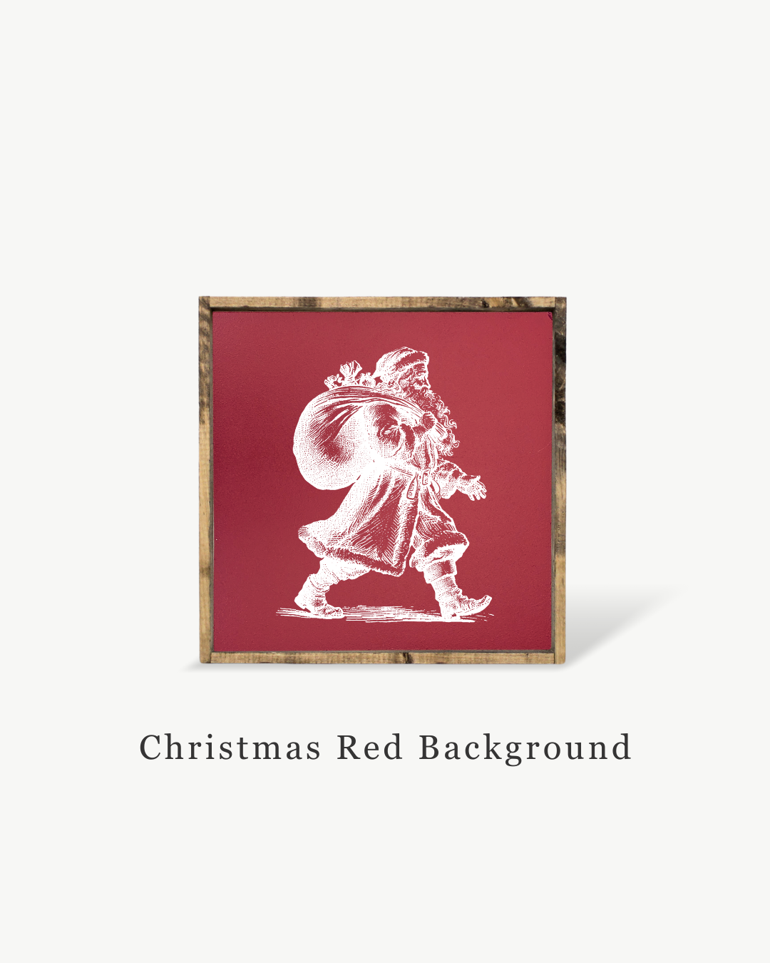 Vintage Santa - Framed Christmas Print