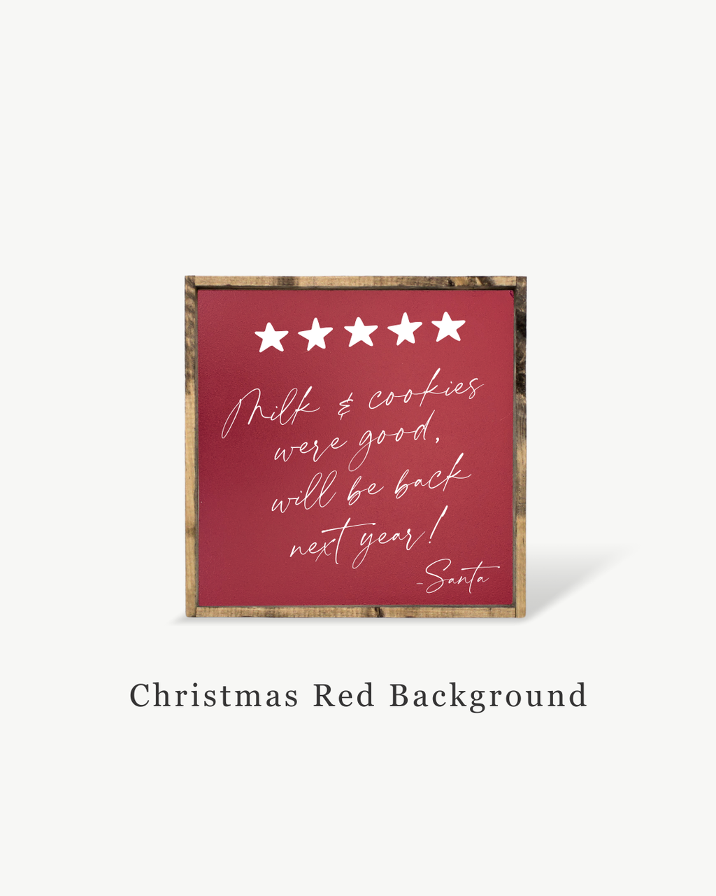 Milk & Cookies Santa Review - Framed Christmas Print