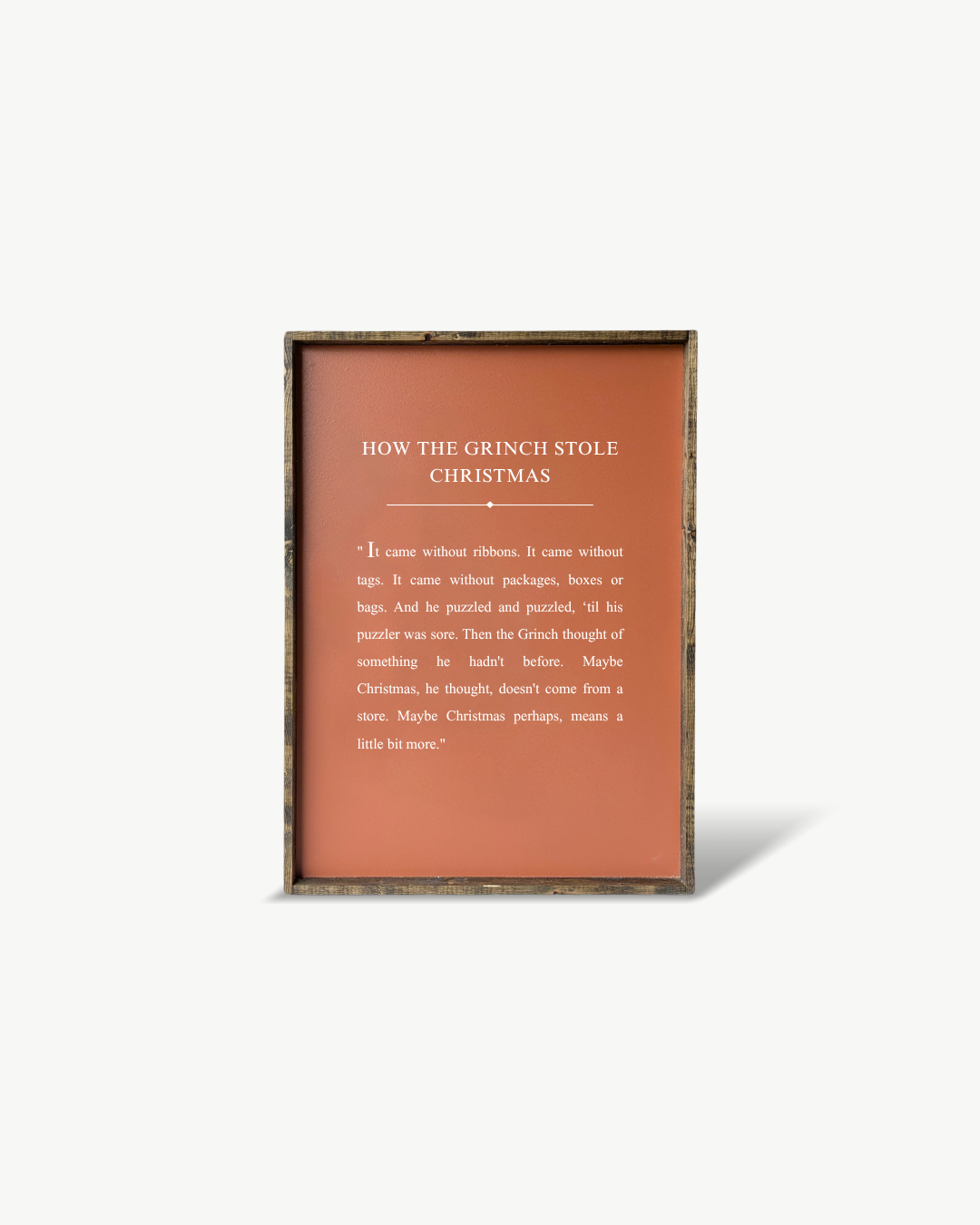 How the Grinch Stole Christmas Framed Print