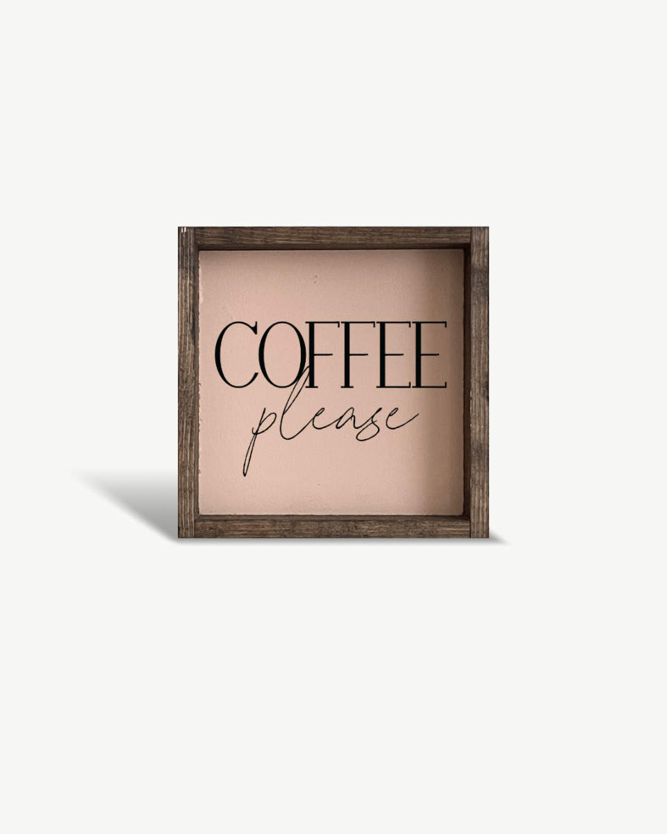 Coffee Please Mini Wood Sign - WilliamRaeDesigns
