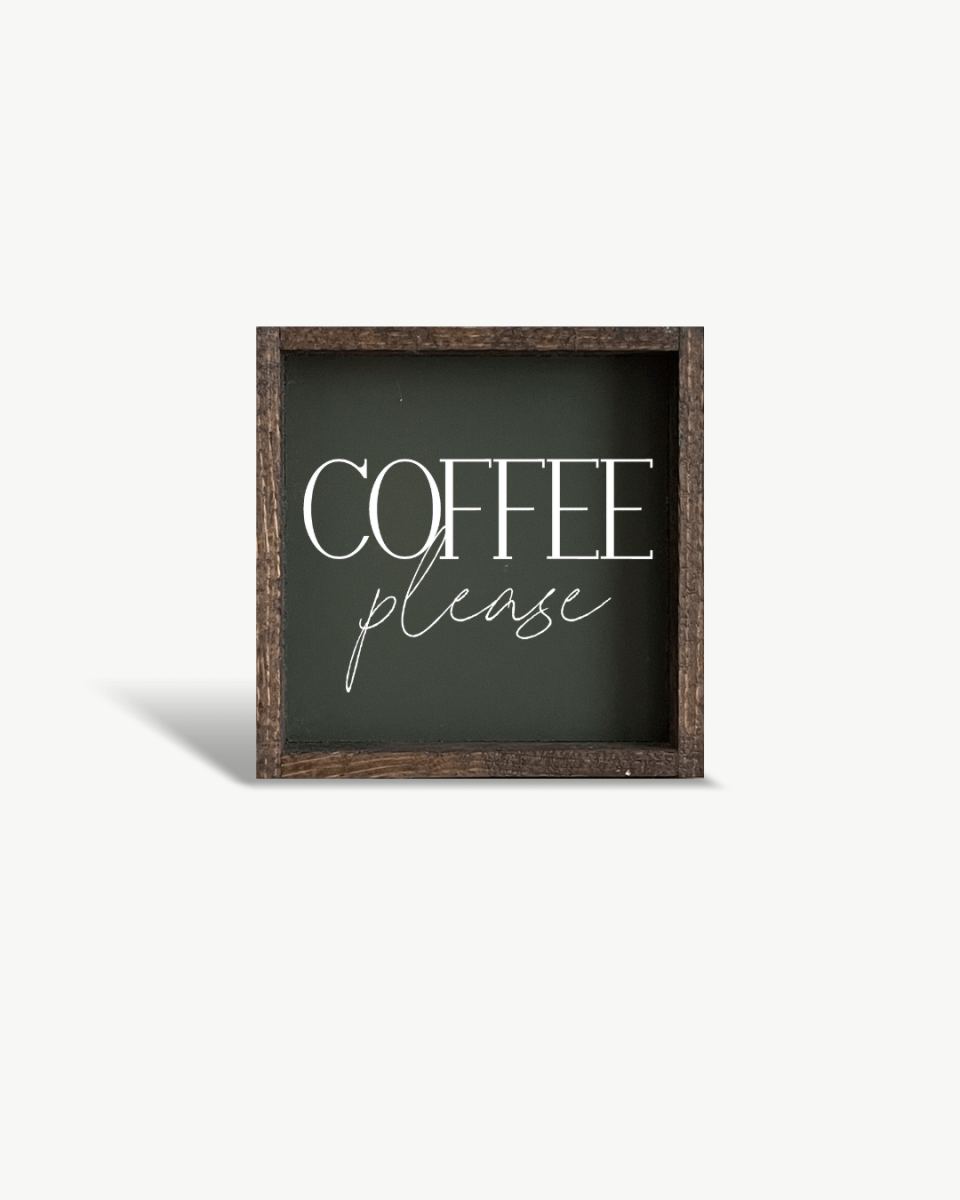 Coffee Please Mini Wood Sign - WilliamRaeDesigns
