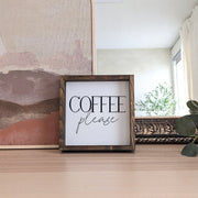 Coffee Please Mini Wood Sign - WilliamRaeDesigns