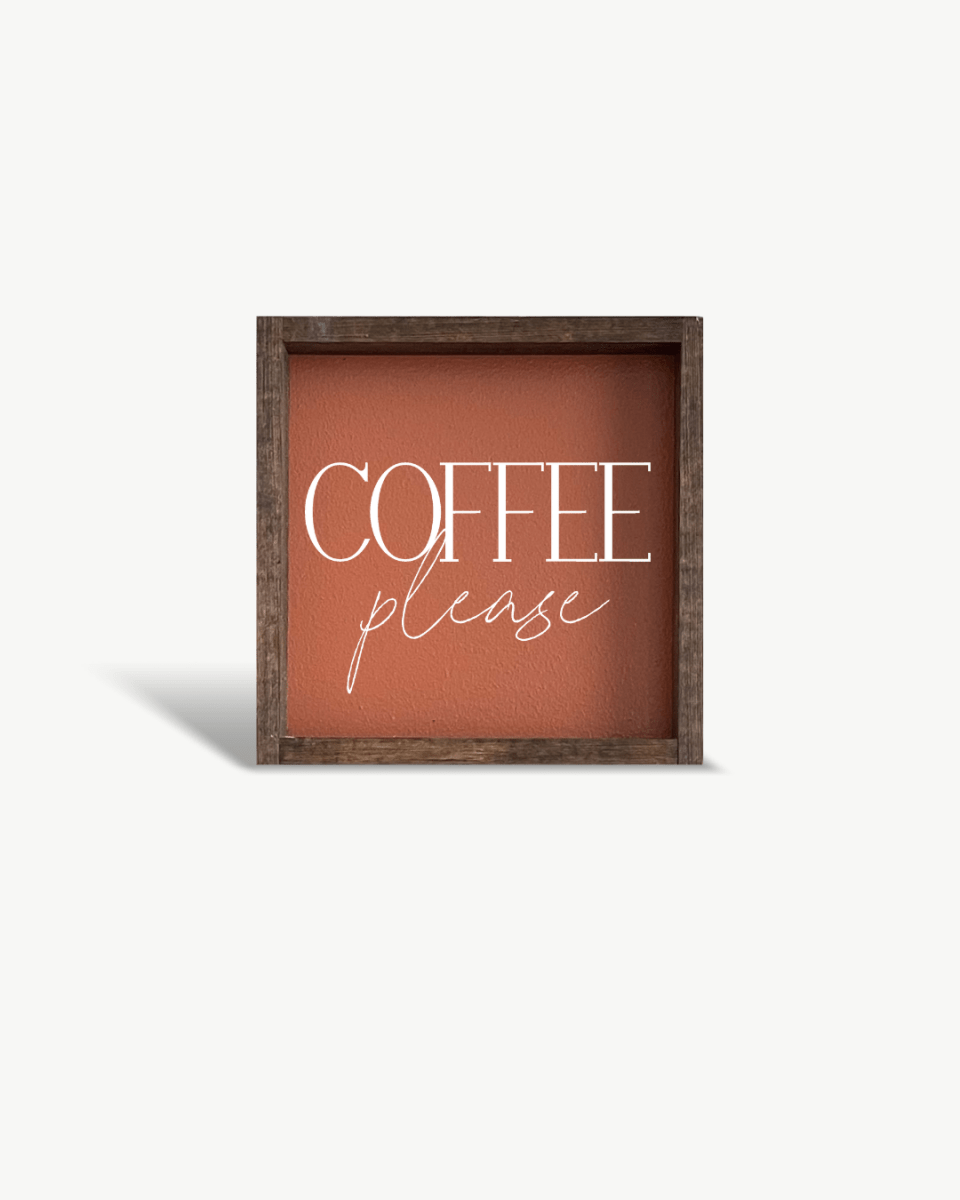 Coffee Please Mini Wood Sign - WilliamRaeDesigns
