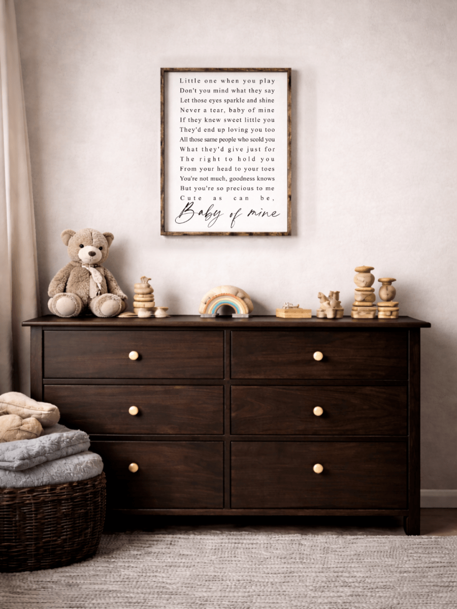 Custom "Baby Mine" Framed Print - WilliamRaeDesigns