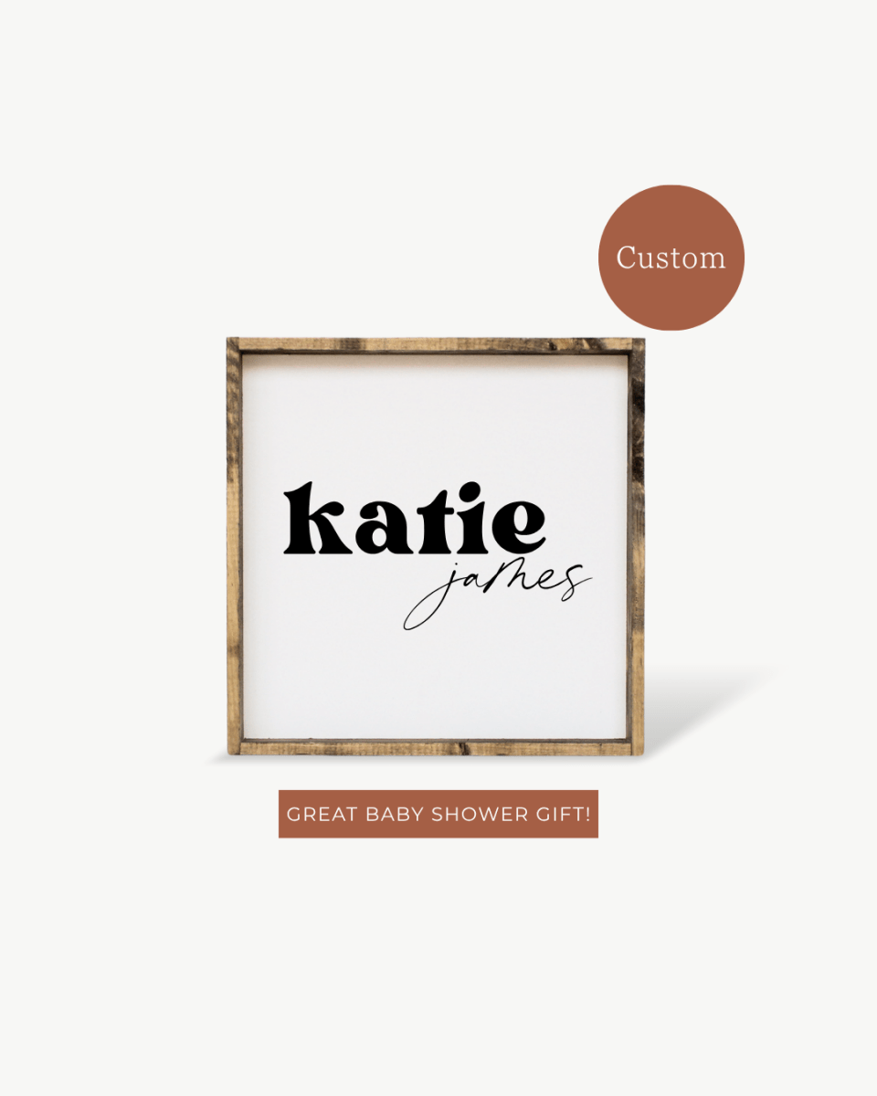 Custom Baby Name Sign - WilliamRaeDesigns