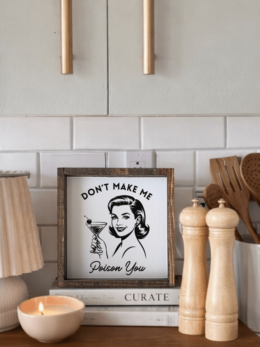 Don't Make Me Poison You Framed Mini Print - WilliamRaeDesigns