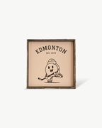 Edmonton Hockey Puck Wood Sign – Hockey - Inspired Wall Art - WilliamRaeDesigns