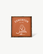 Edmonton Hockey Puck Wood Sign – Hockey - Inspired Wall Art - WilliamRaeDesigns