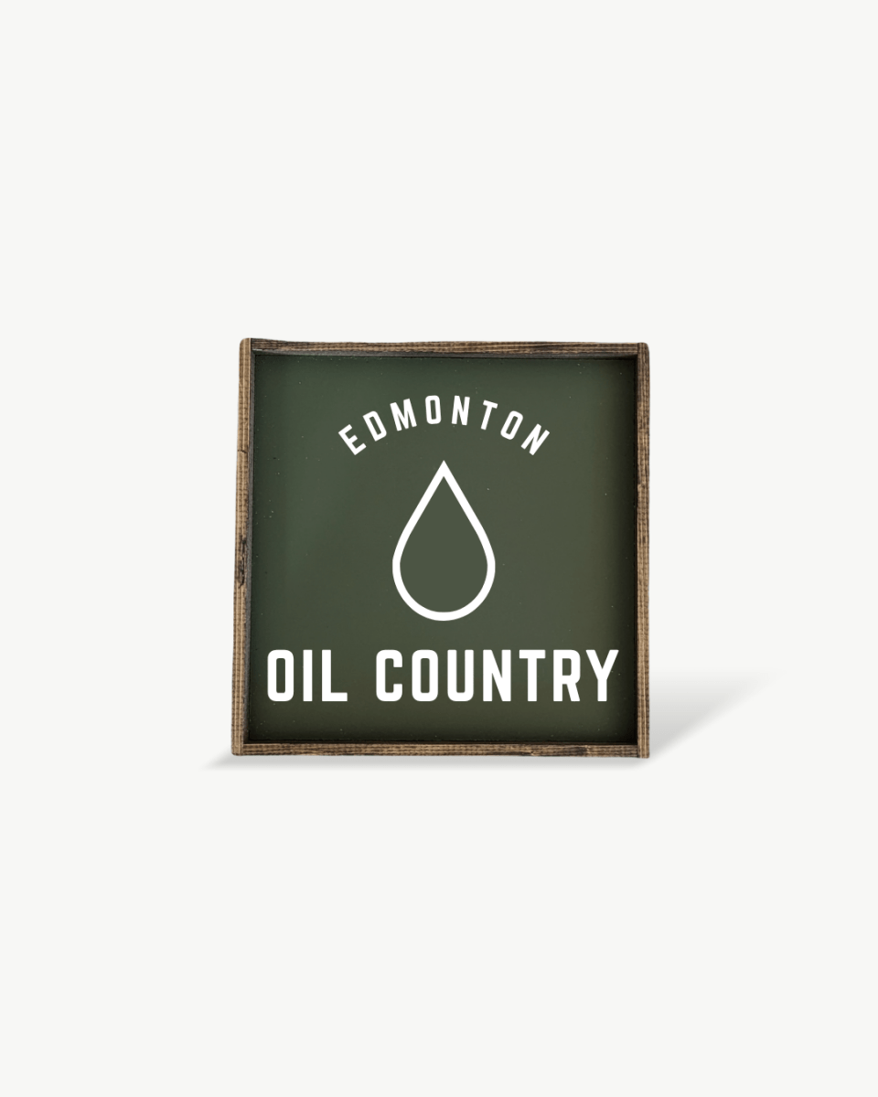 Edmonton Oil Country Wood Sign – Edmonton Hockey - Inspired Wall Art - WilliamRaeDesigns
