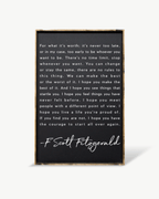 F. Scott Fitzgerald Wood Sign - WilliamRaeDesigns