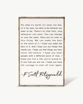 F. Scott Fitzgerald Wood Sign - WilliamRaeDesigns