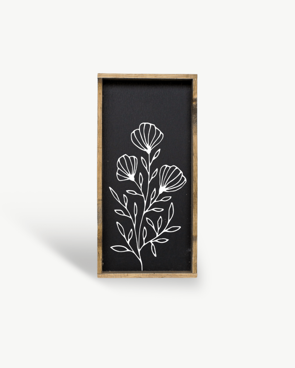 Flower Bouquet Wood Sign - WilliamRaeDesigns
