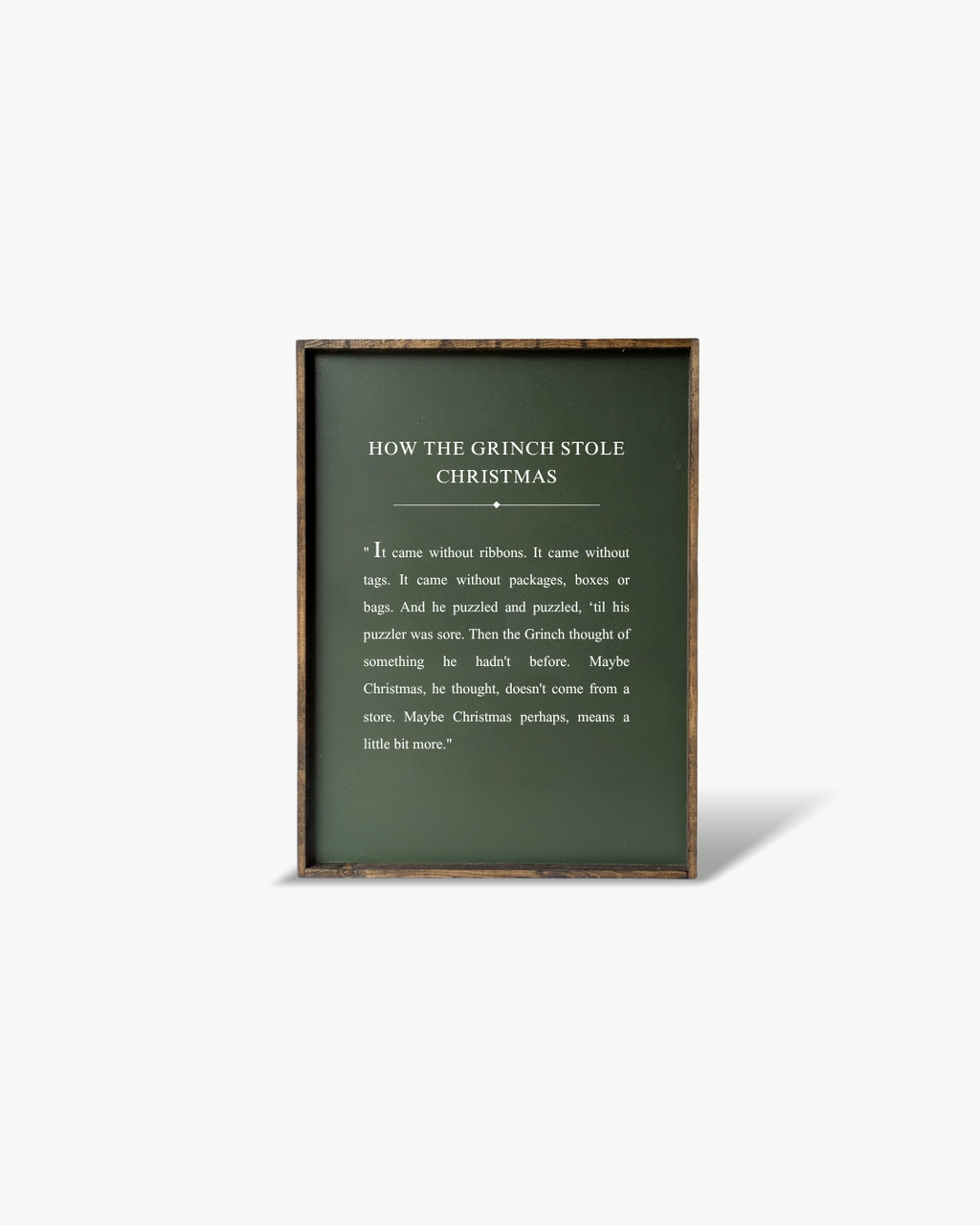 How the Grinch Stole Christmas Framed Print