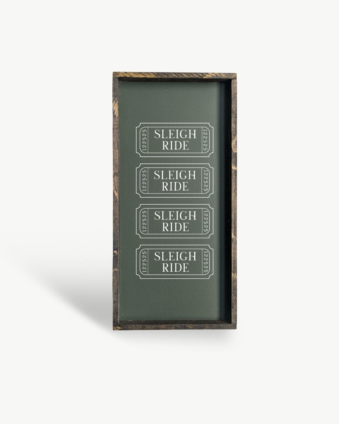 Sleigh Ride Tickets Framed Wall Art