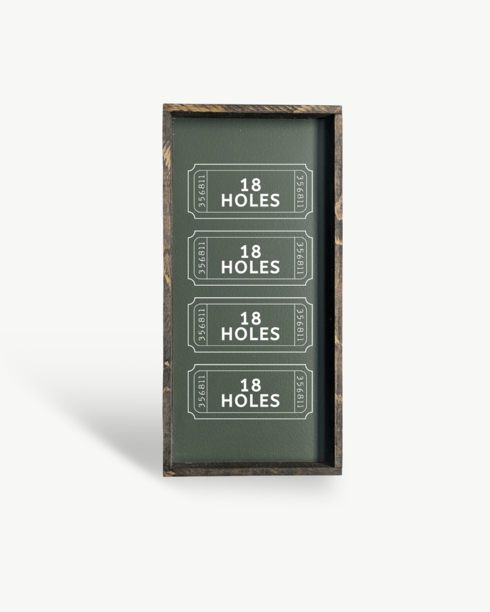 Golf Tickets Wood Sign - WilliamRaeDesigns