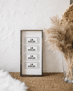 Golf Tickets Wood Sign - WilliamRaeDesigns