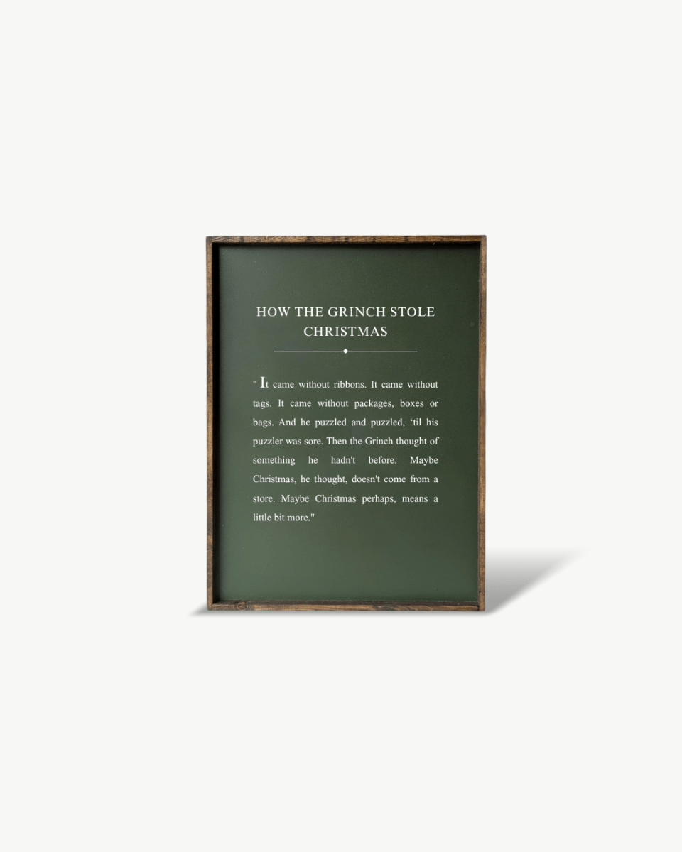 How the Grinch Stole Christmas Framed Print - WilliamRaeDesigns