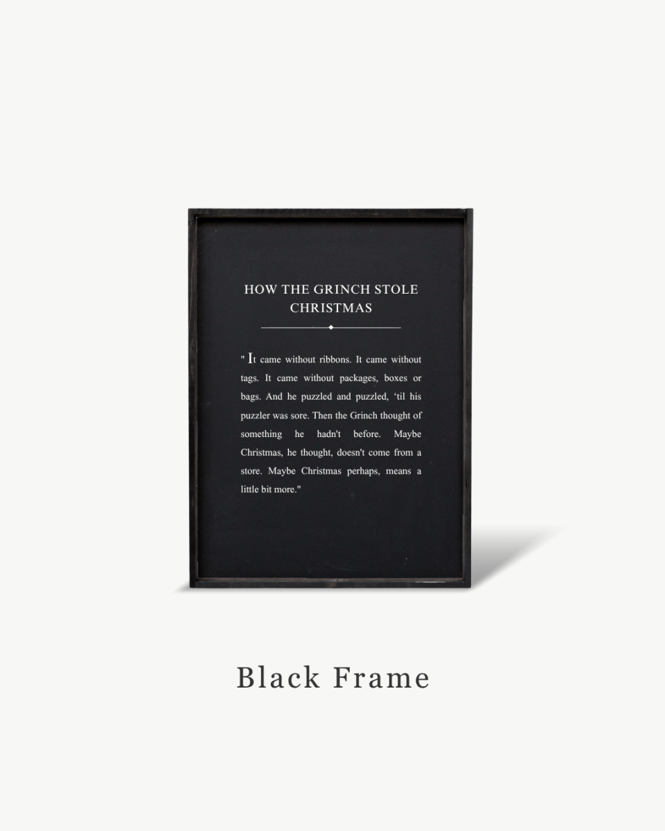 How the Grinch Stole Christmas Framed Print - WilliamRaeDesigns