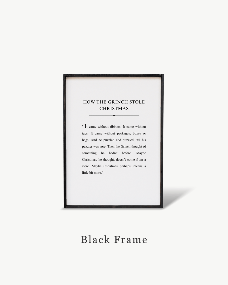 How the Grinch Stole Christmas Framed Print - WilliamRaeDesigns
