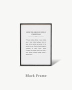 How the Grinch Stole Christmas Framed Print - WilliamRaeDesigns