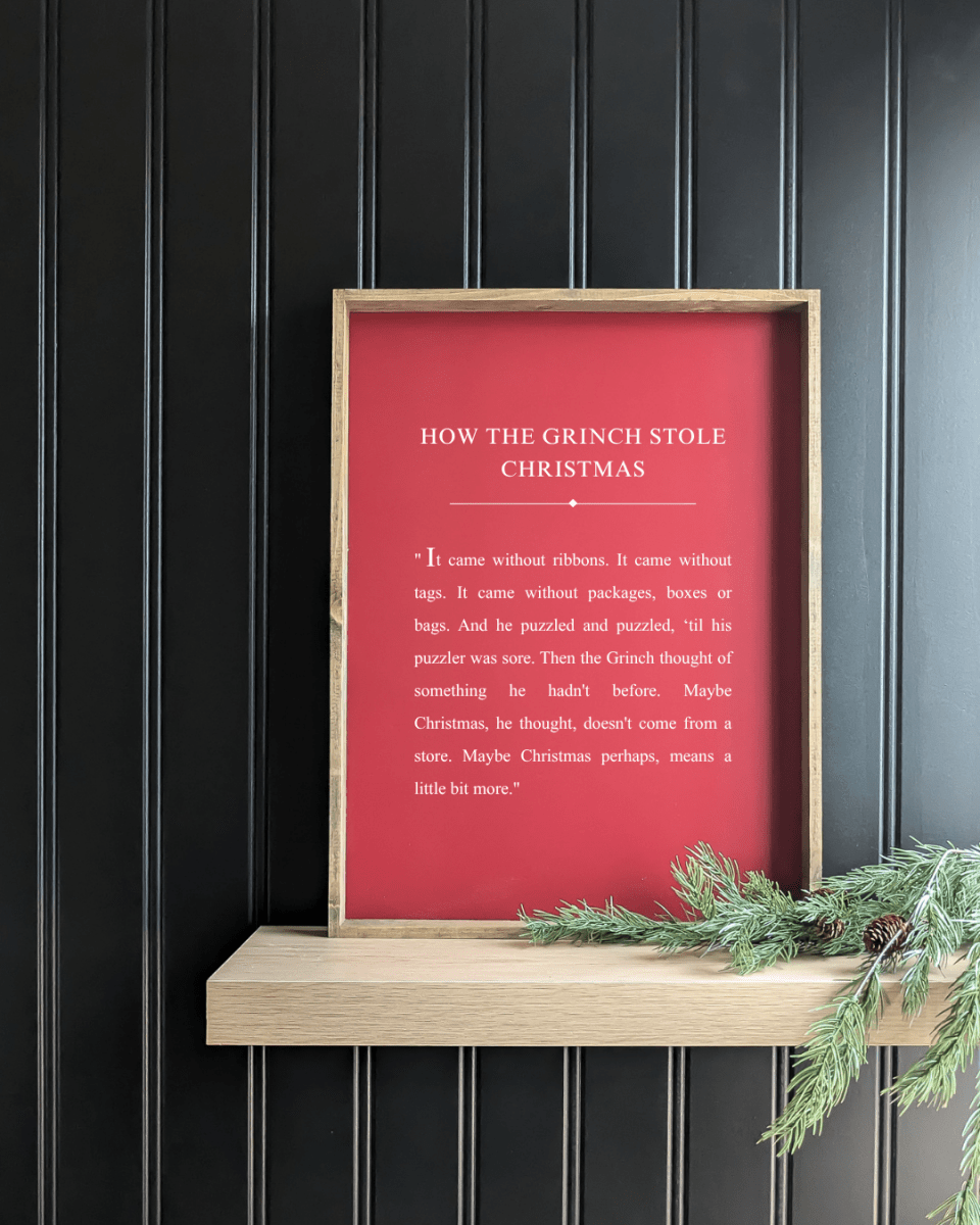 How the Grinch Stole Christmas Framed Print - WilliamRaeDesigns