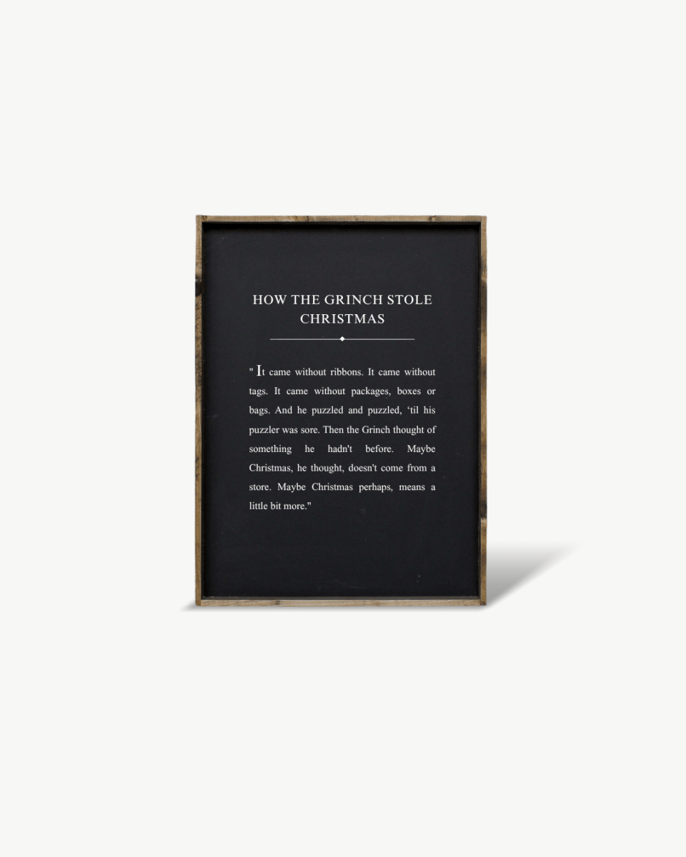 How the Grinch Stole Christmas Framed Print - WilliamRaeDesigns