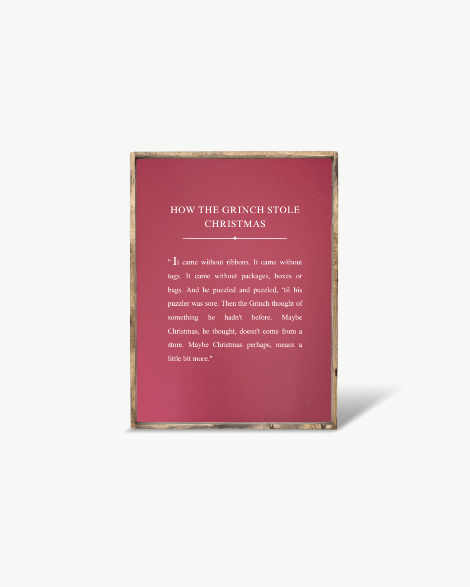 How the Grinch Stole Christmas Framed Print - WilliamRaeDesigns