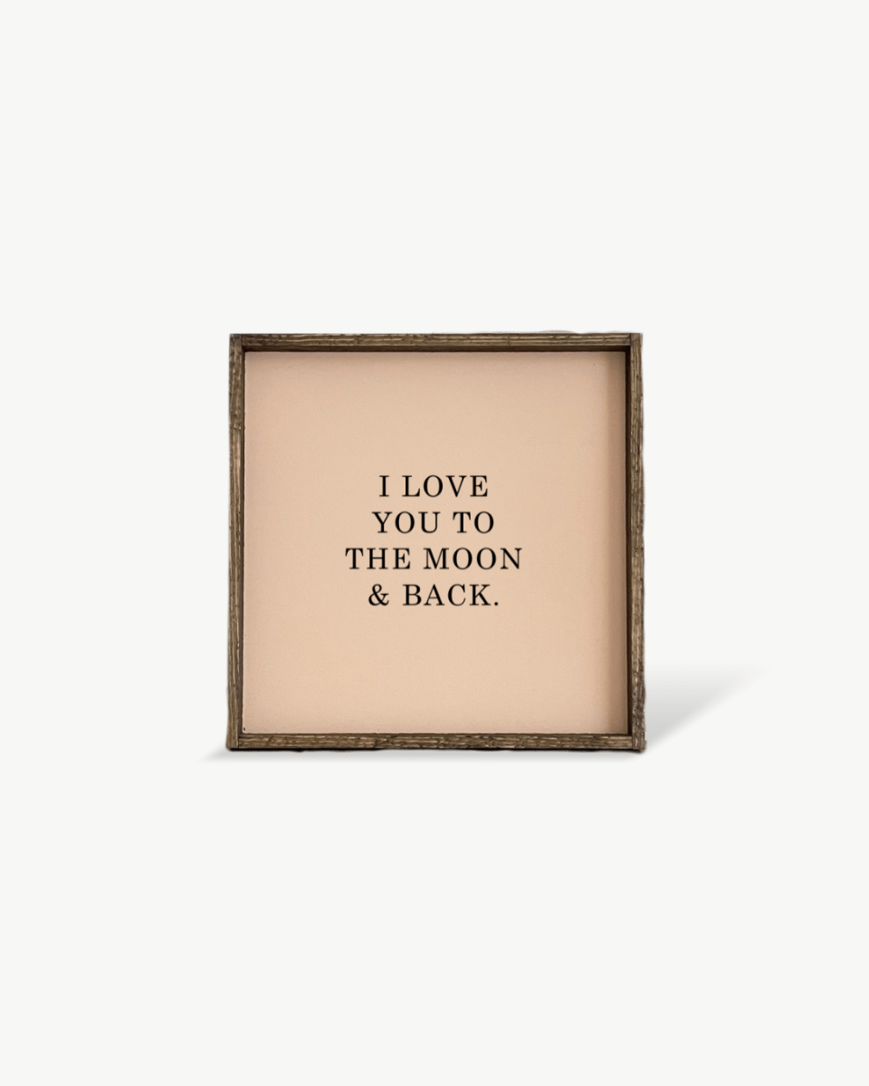I Love You to the Moon & Back Wood Sign – Nursery Wall Art - WilliamRaeDesigns