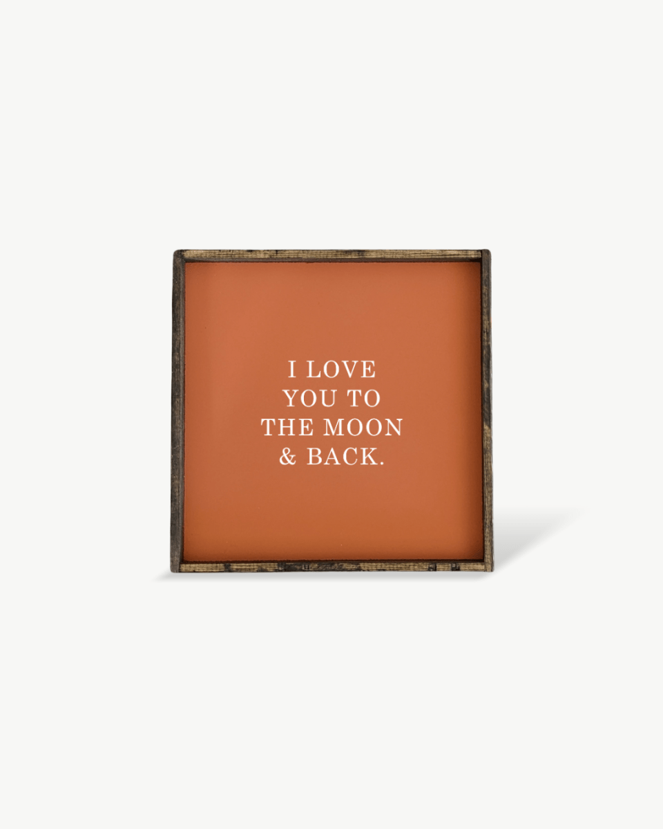 I Love You to the Moon & Back Wood Sign – Nursery Wall Art - WilliamRaeDesigns