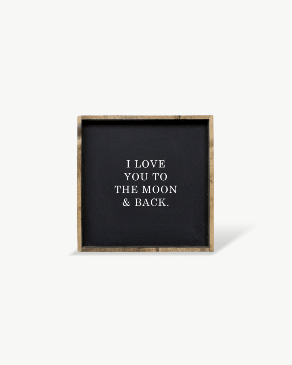 I Love You to the Moon & Back Wood Sign – Nursery Wall Art - WilliamRaeDesigns
