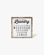 Laundry Symbols Wood Sign - WilliamRaeDesigns