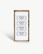 North Pole Tickets Framed Wall Art - WilliamRaeDesigns