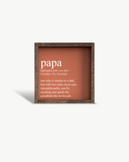 Papa Definition Wood Sign– Grandfather Gift Wall Art - WilliamRaeDesigns