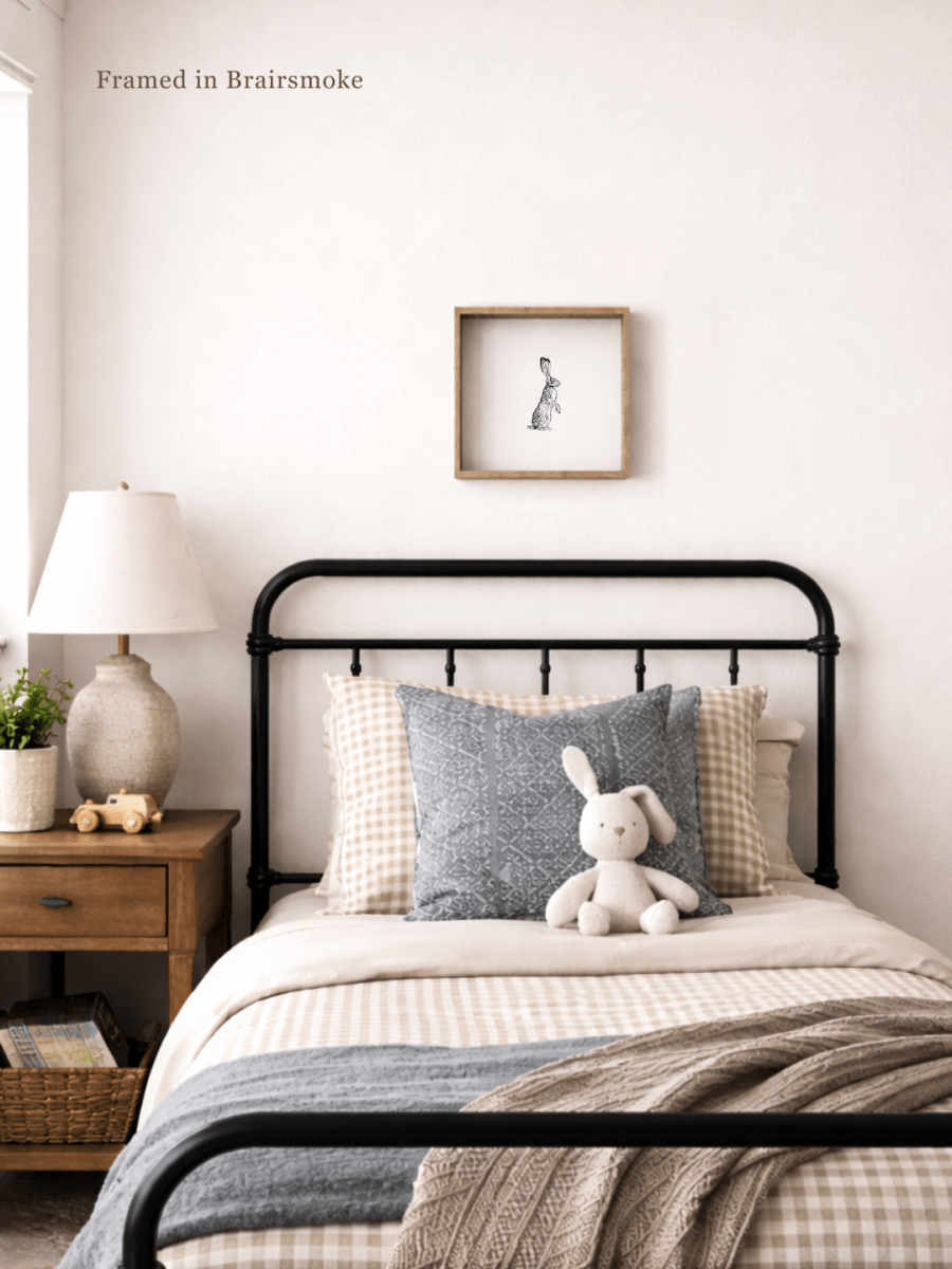 Rabbit Sketch Framed Print - WilliamRaeDesigns